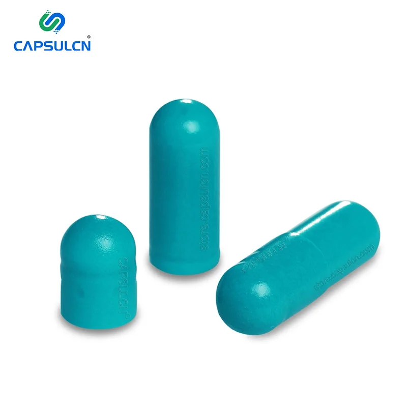 CapsulCN HPMC Pure Darkturquoise Blue Empty Vegetarian Capsules Size 0 Cellulose Capsules Hard Capsules Pill