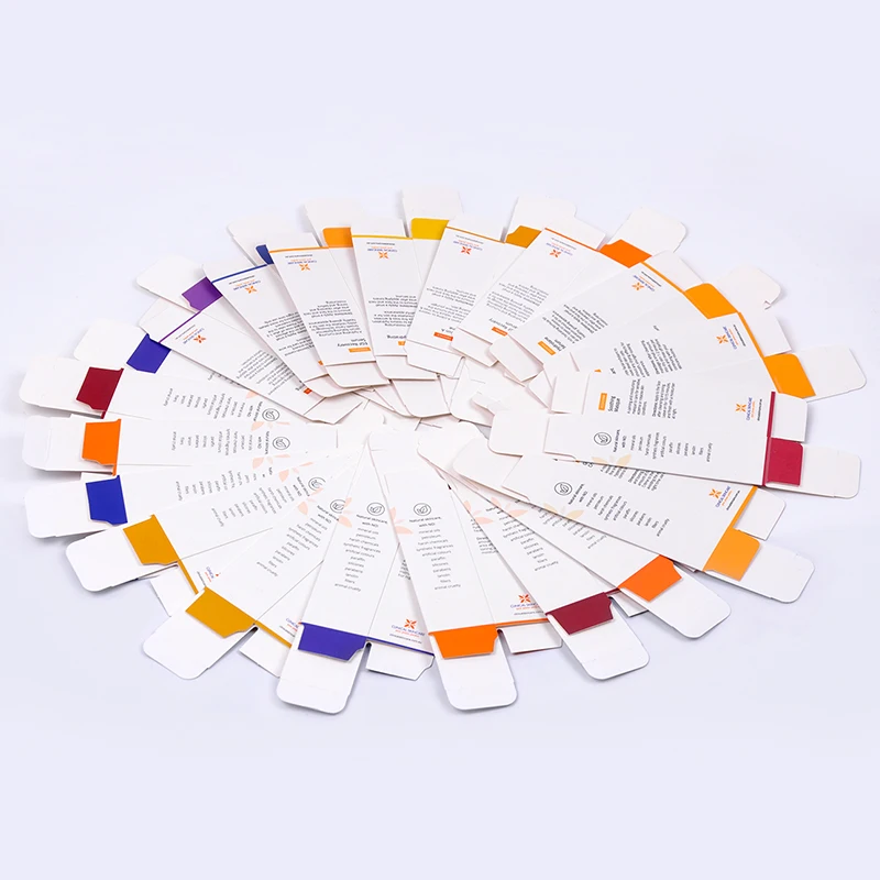 Custom Logo White card Cardboard Thickened Rigid Art Cosmetic Board Gift Packaging Color Card boxes for Skin Care Serum Packing