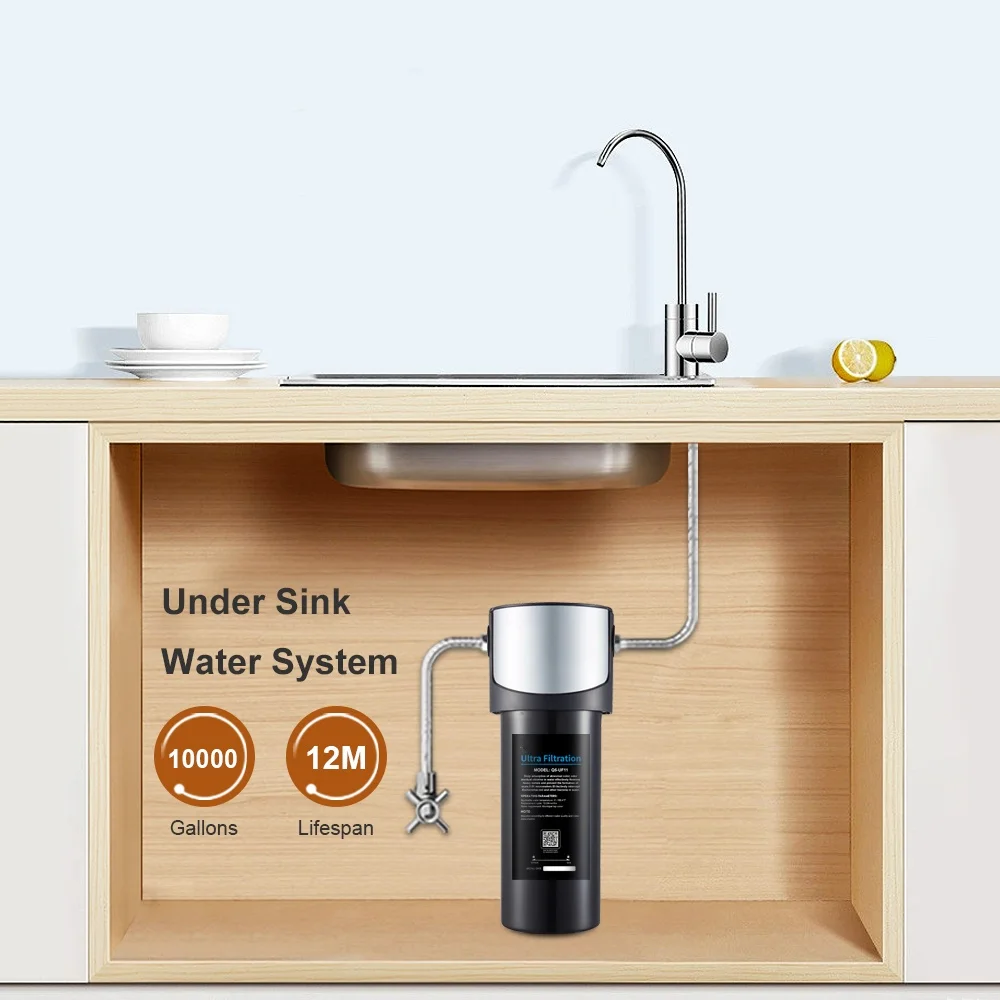 Q5-11 inch sink water filter under water purifier intercepts Escherichia coli in water