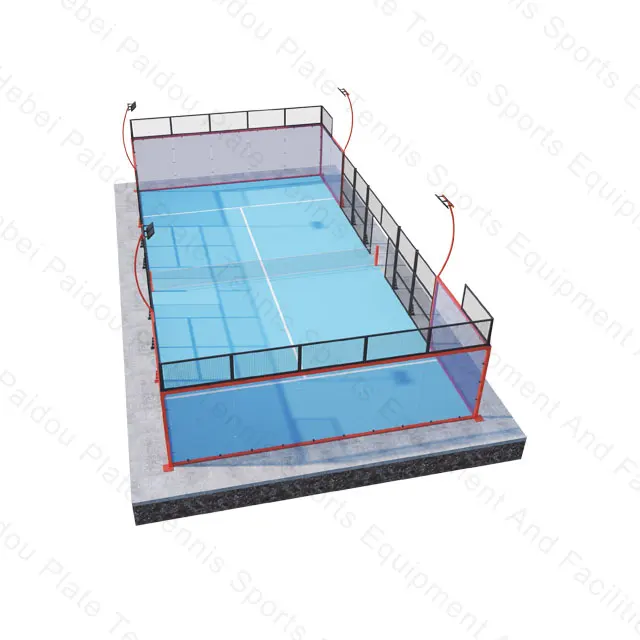Good Price New Design Full Set Multi Size Portable Tennis Court Illuminated Unique Panoramic Tennis Court