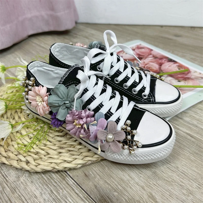 Custom Casual Men Breathable Rubber Sole Walking Style Vulcanize Shoes Canvas Trendy Shoes