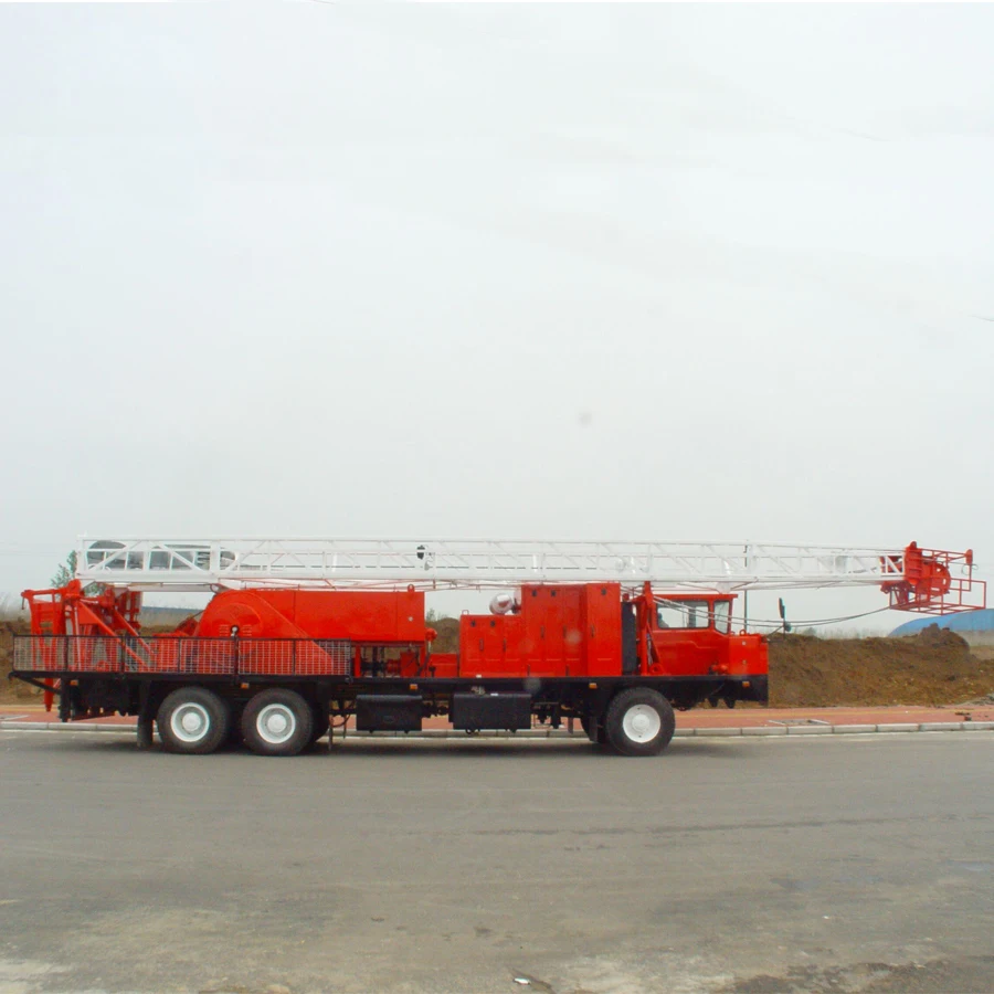 RG API Standard Oil Field Oil and Gas Well Bore Hole Truck Mounted Mobile 650hp XJ20 Drilling and Workover Rig