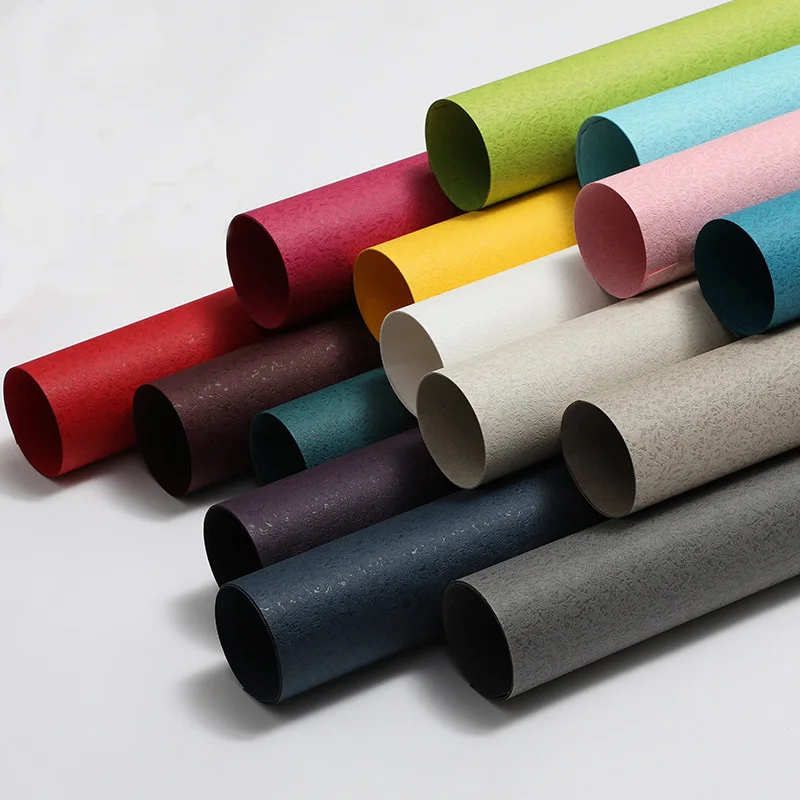 
Factory Price Specialty Customized 258gsm Colored Embossed Wrapping Paper with roll 