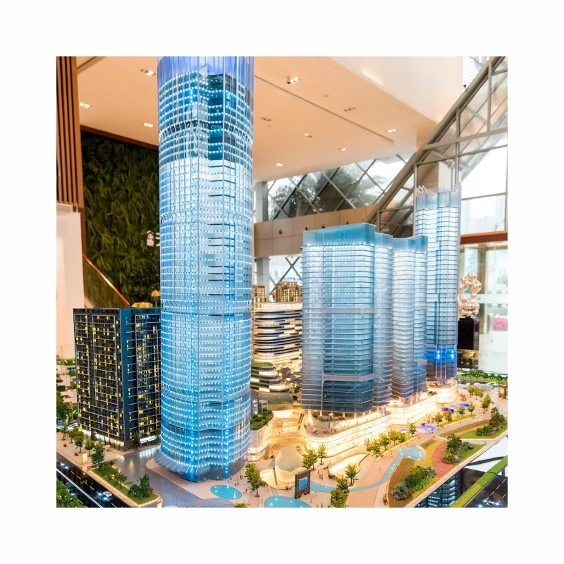 Customized perfect LED light effect real estate architectural scale model making