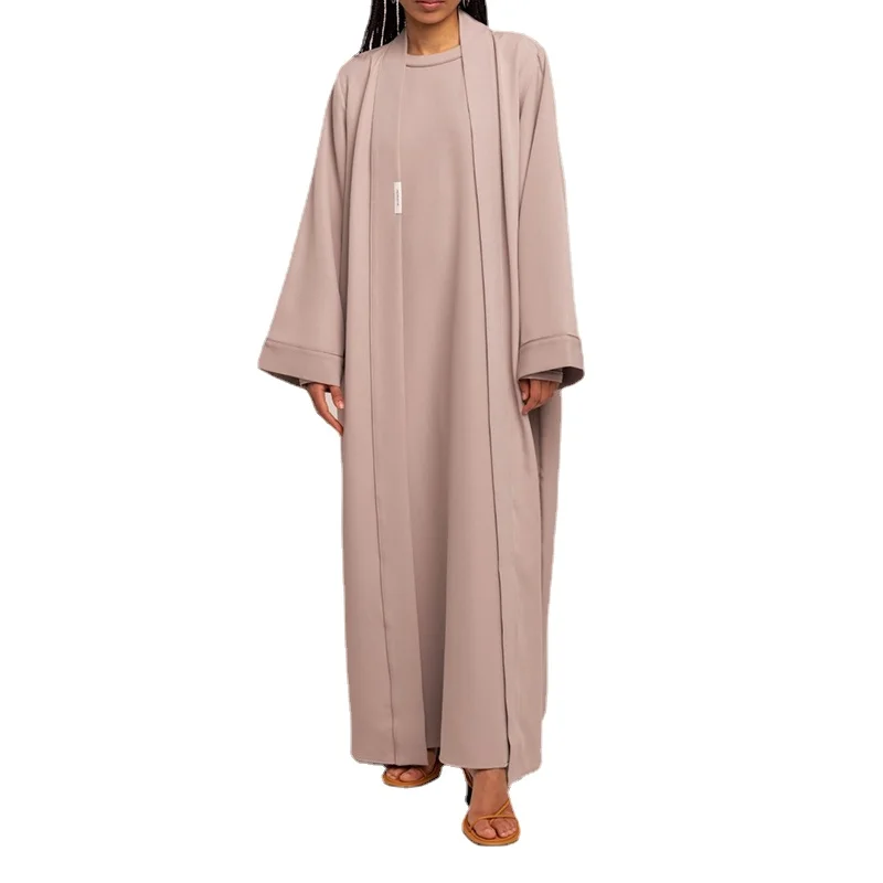 Surprise Price XXL Abya Dubai Woman Muslim Dress M Lace Abaya OEM Service Open Abaya 2023