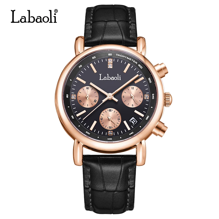 Женские часы LABAOLI LA061 распродажа кварцевые 3 АТМ водонепроницаемые идеальные с китайским механизмом золотые