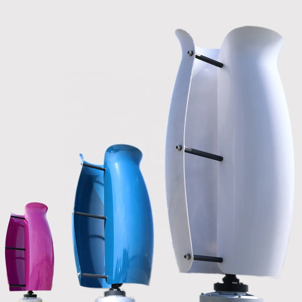 12V 24V 48V 600w 800w 1kw Wind Turbine Price Small Wind Gen Tulip Type Vertical Wind Turbine Generator