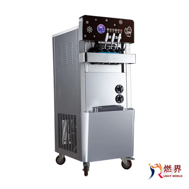 Three flavor soft ice cream machine soft serve ice cream making machine factory price