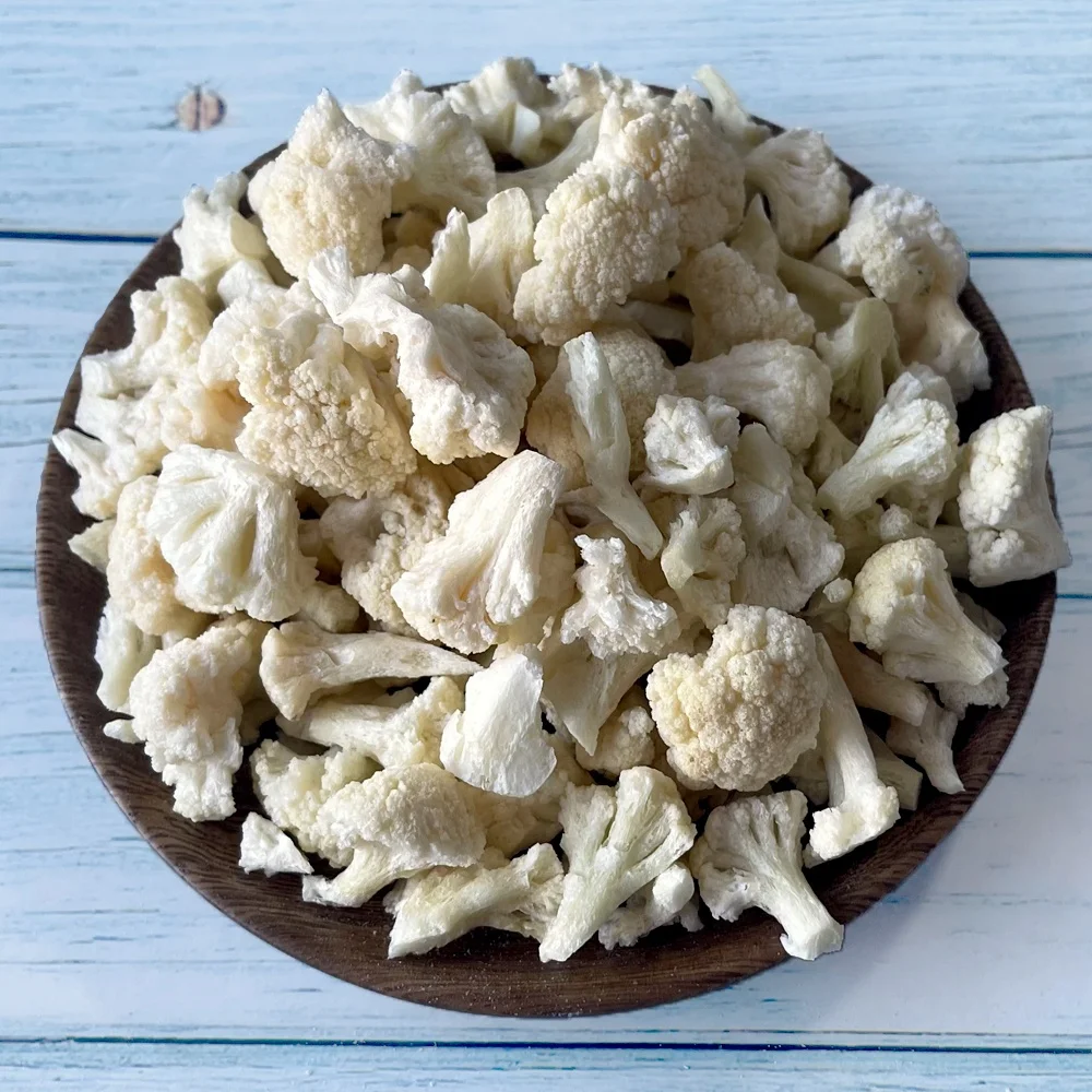 Wholesale Chinese Dehydrated Vegetables Instant Crispy Vegetables Freeze Dried Snack Freeze Dry Cauliflower Blocks