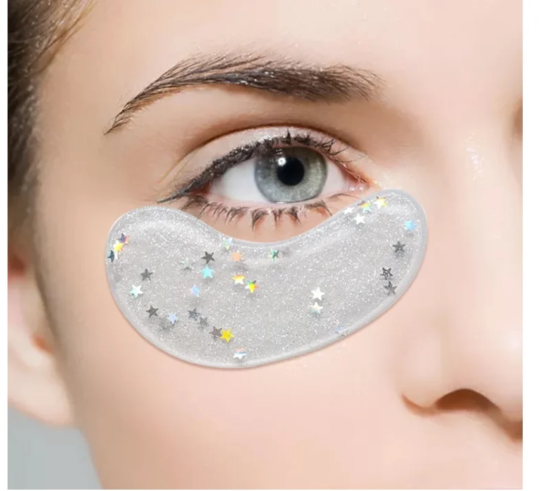 Shinning Star Shape Eye Pads Patches Skin Care Cosmetics crystal eye mask