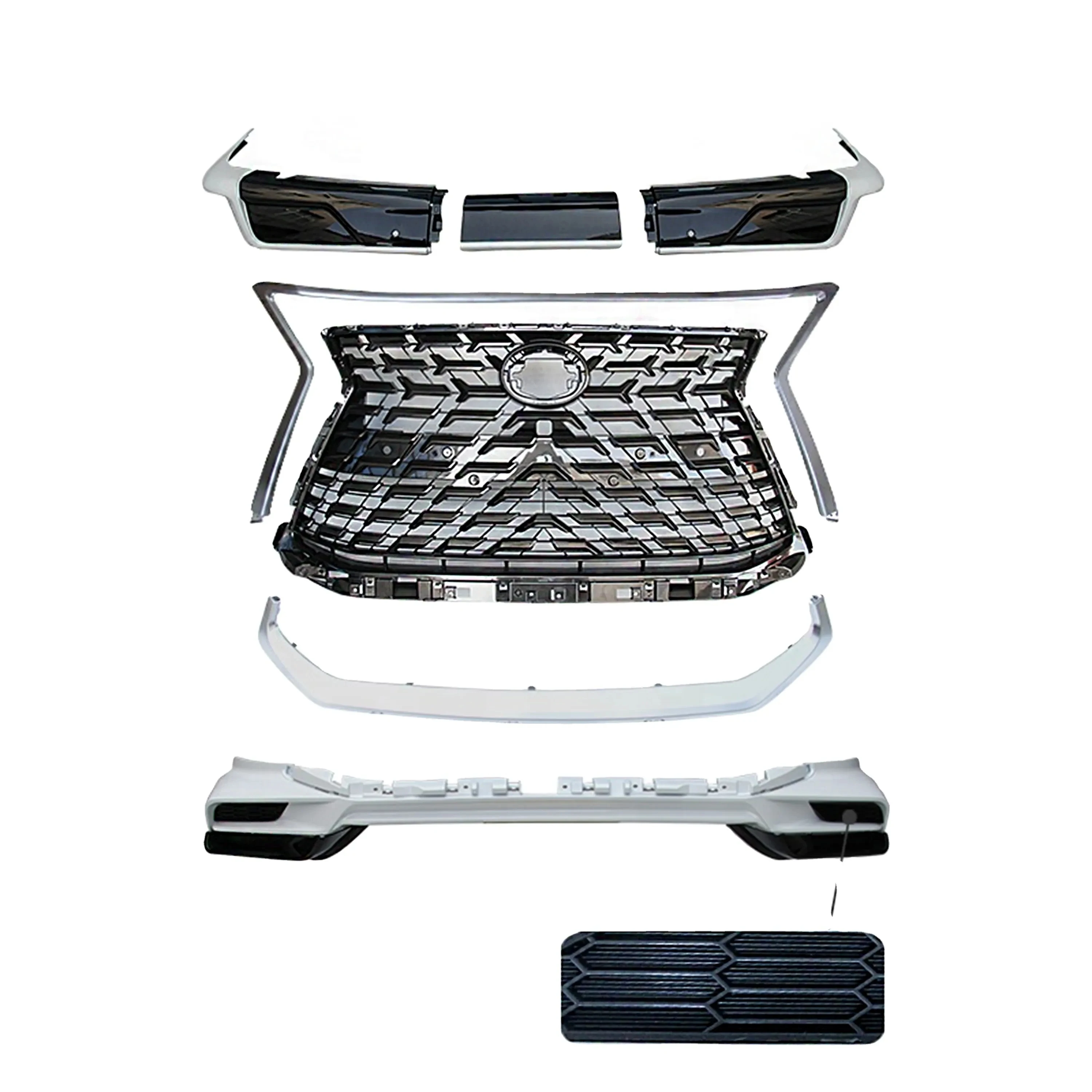 LX570 2021 TD BODYKIT facelift upgrade to TRD style front rear bumper grille For Lexus LX570 2016-On