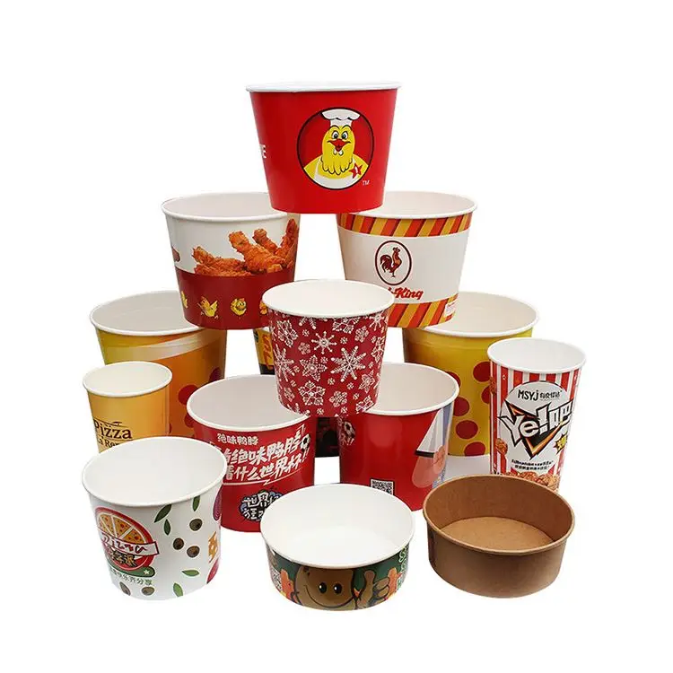 Disposable Take Away 12 Pieces Chicken 130 Oz Fried Chicken Paper Bucket