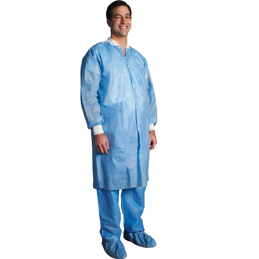 Best Quality Promotional Disposable Spp Lab Coats Sms Lab Coats  Sms Lab Coats With Factory Wholesale Price