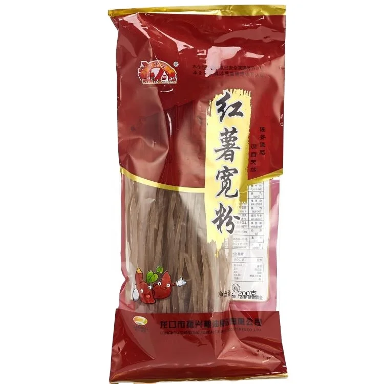 Korea style Traditional sweet potato vermicelli wide