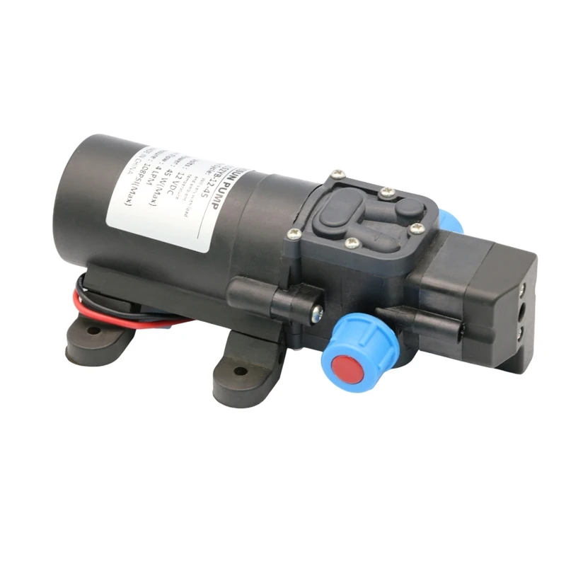 12V 24V 45W 4L/min high pressure booster brushless diaphragm water pump with intelligent switch washing