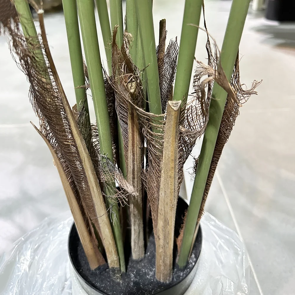 Artificial palm tree artificial ornamental bonsai Areca catechu palm trees bonsal boxwood plant in pot hot sale