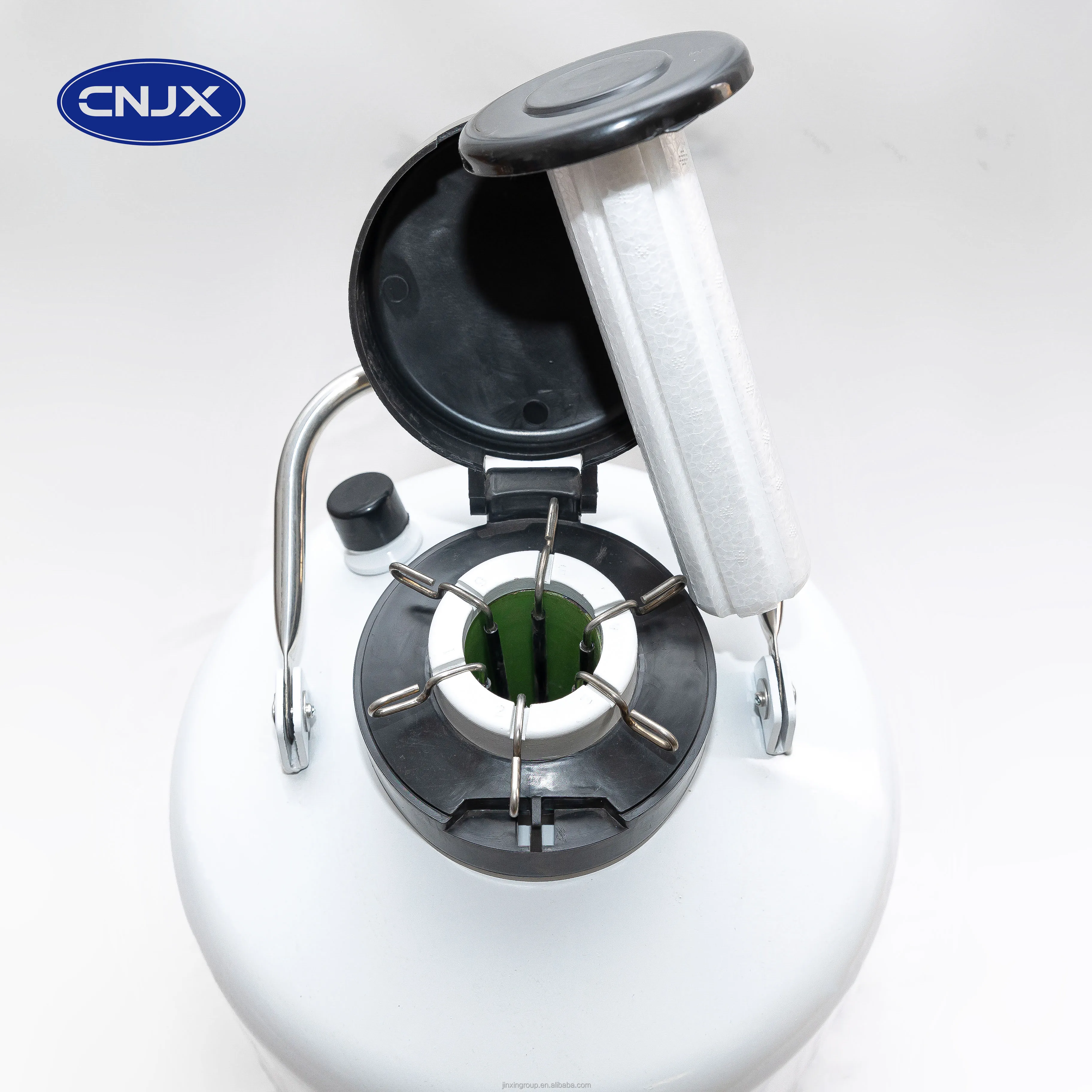 Cork plug liquid nitrogen container dewar tank