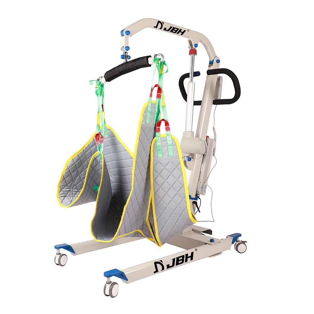 Nursing equipment 2 functions disabled electric lifter bed and chair sit to stand patient transfer hoist lift