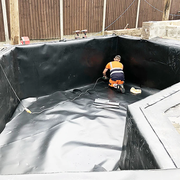 waterproof hdpe sheet geomembrane tree portable root barrier for fish farm pond liners