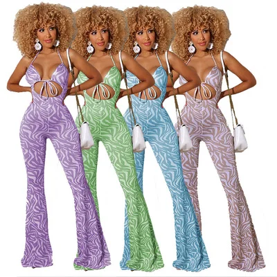 Комбинезоны «Мама и я», расклешенные брюки, летние купальники с принтом для девочек, женские сексуальные боди на бретельках, одинаковые комплекты для семьи