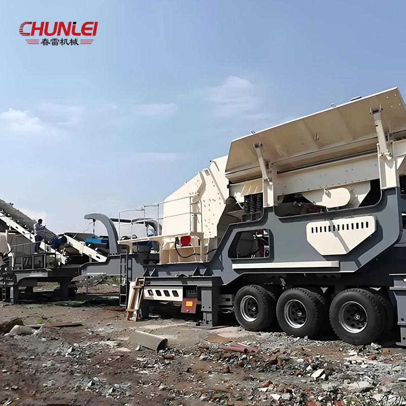 Spot Goods Wheel Type Mobile Crushing And Screening Plant MTN1213 Crushing Station