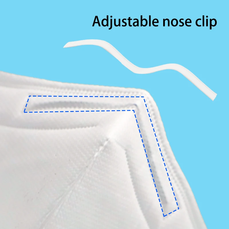Head Band Adjustable Folded Sanqi 3Q 100G 5 Ply NIOSH Approved Wholesale Price Facemask Disposable N95 Particulate Respirator