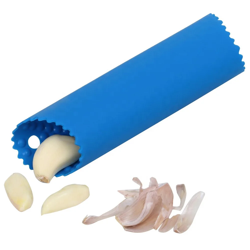Best Sale Kitchen Practical Tool Soft PVC Silicone Rubber Garlic Press Peeler Opp Bag Fruit & Vegetable Tools Silicone Cloves