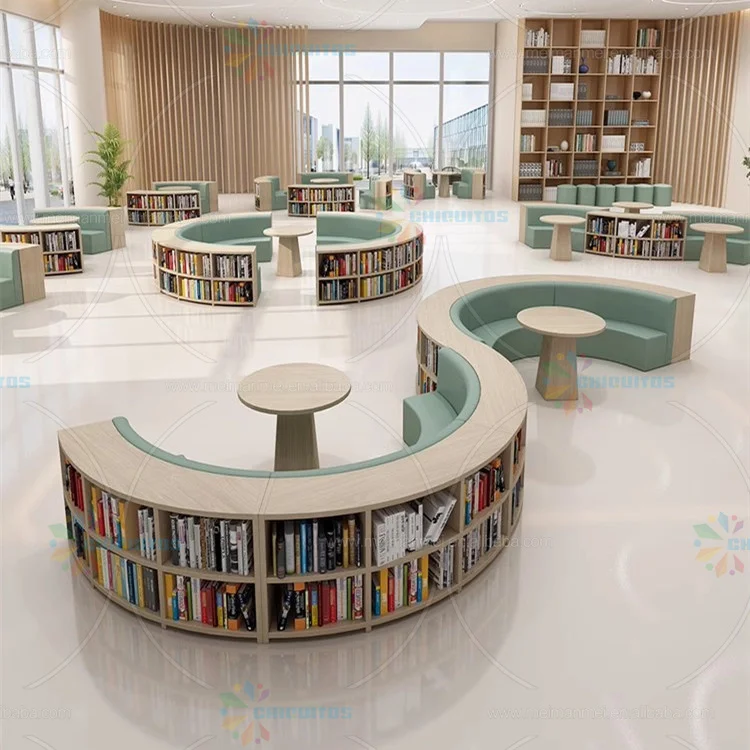 Chiquitos Sofa With Bookshelf Innovative Creative Library Book Shelf Bookcase For Kids Library Bookshop Plywood Round Book Shelf