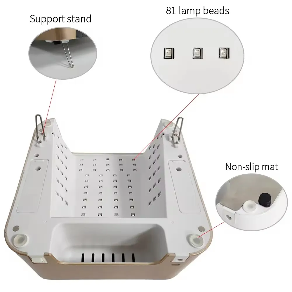 IBelieve Trending Products 2024 New Arrivals Professional 80W Cordless Quick Dry UV Led Lamp Rechargeable Nail Curing Lamp