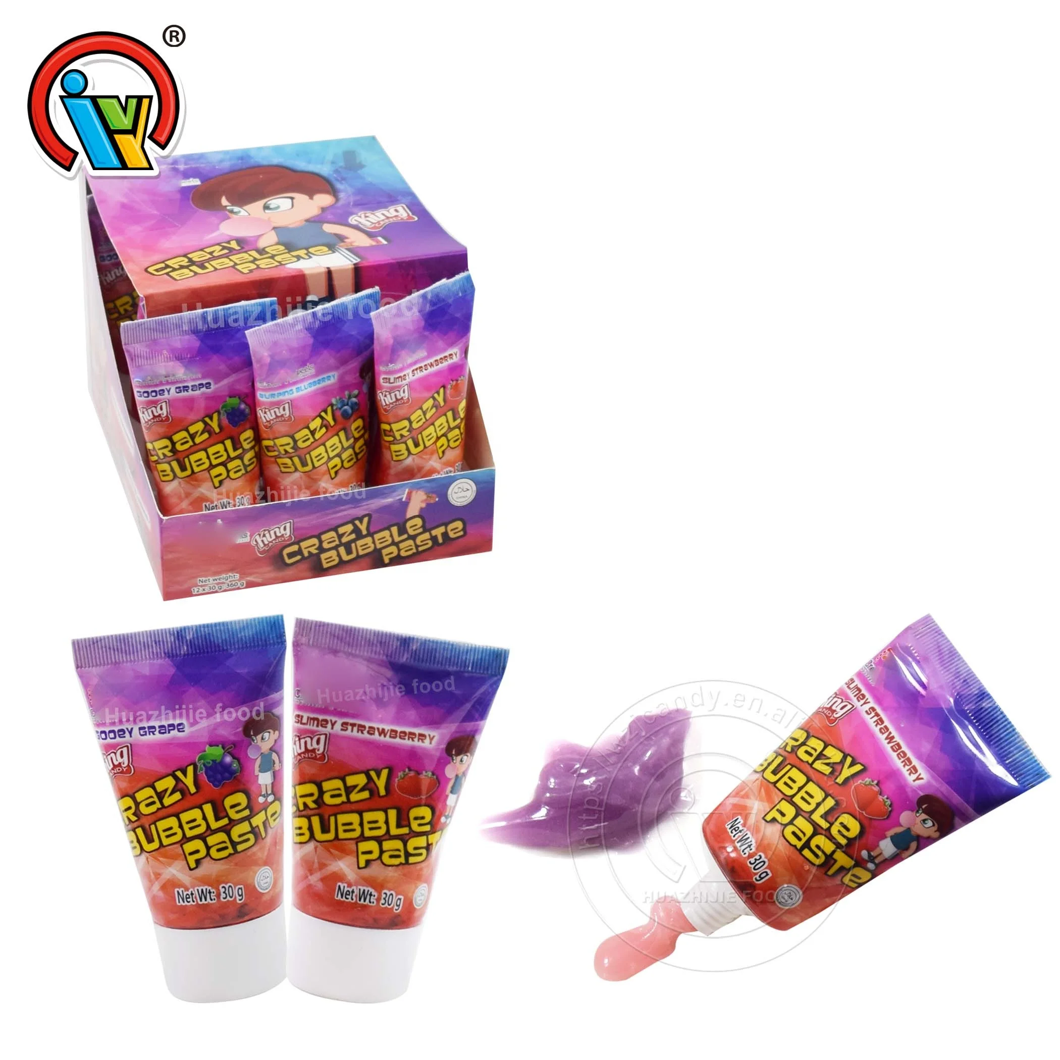 OEM wholesale toothpaste liquid bubble gum with fruit flavor