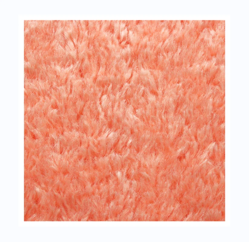 2023 Light orange color 100% polyester fabric brush flannelette cloth velvet fabric