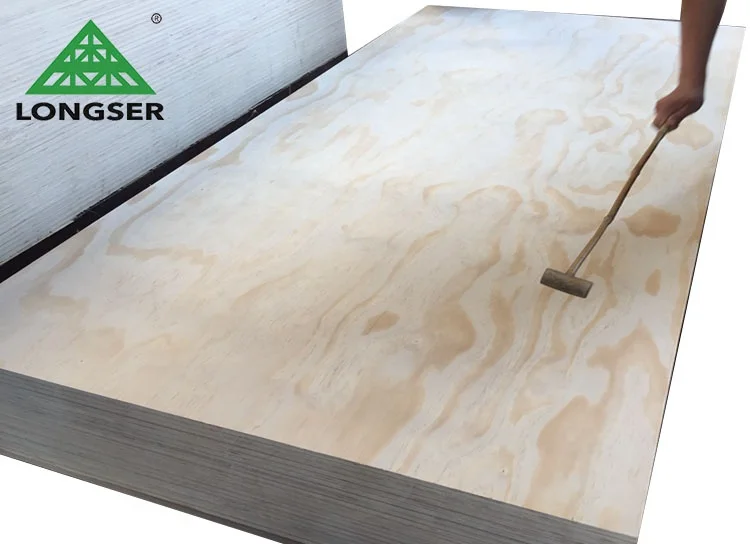 E1 standard 9mm 12mm 15mm 18mm pine plywood sheet for furniture used