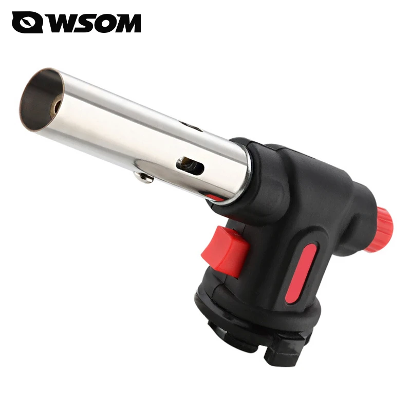 Outdoor Cooking Lighter and Survival Tool for Hiking Backpacking Adjustable Flamethrower Camping Torch Refillable Fuel Tank