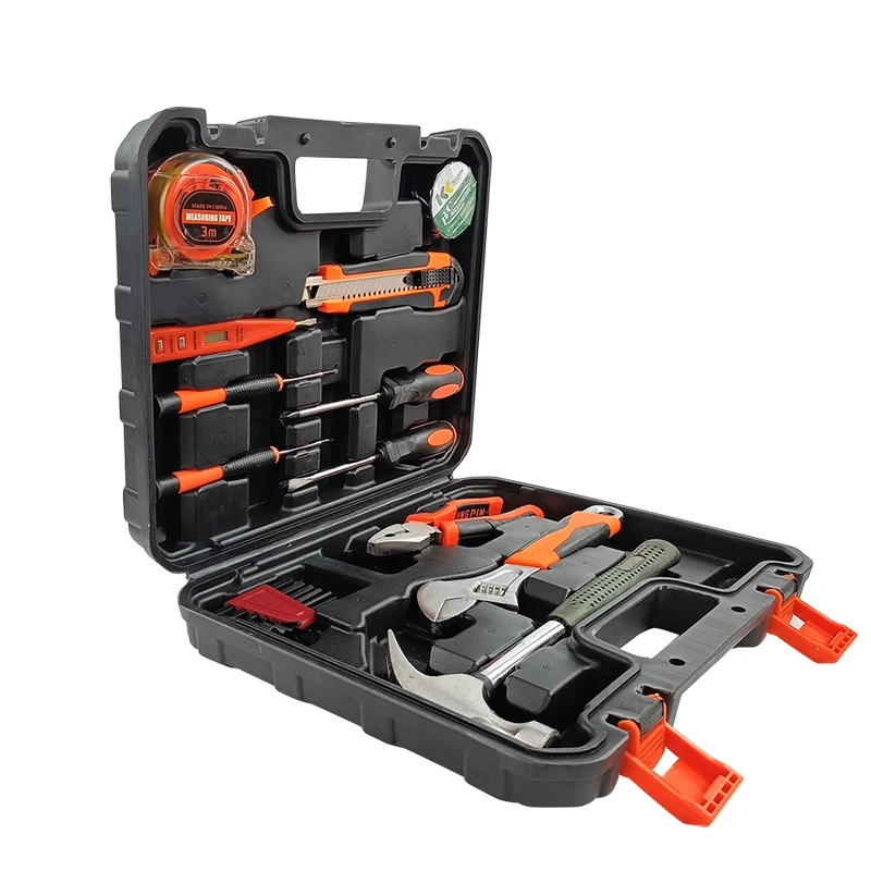 31-Piece Complete Multifunctional Household Tool Set Easy-to-Carry Combination Tool Box All Accessories Plastic Material OEM