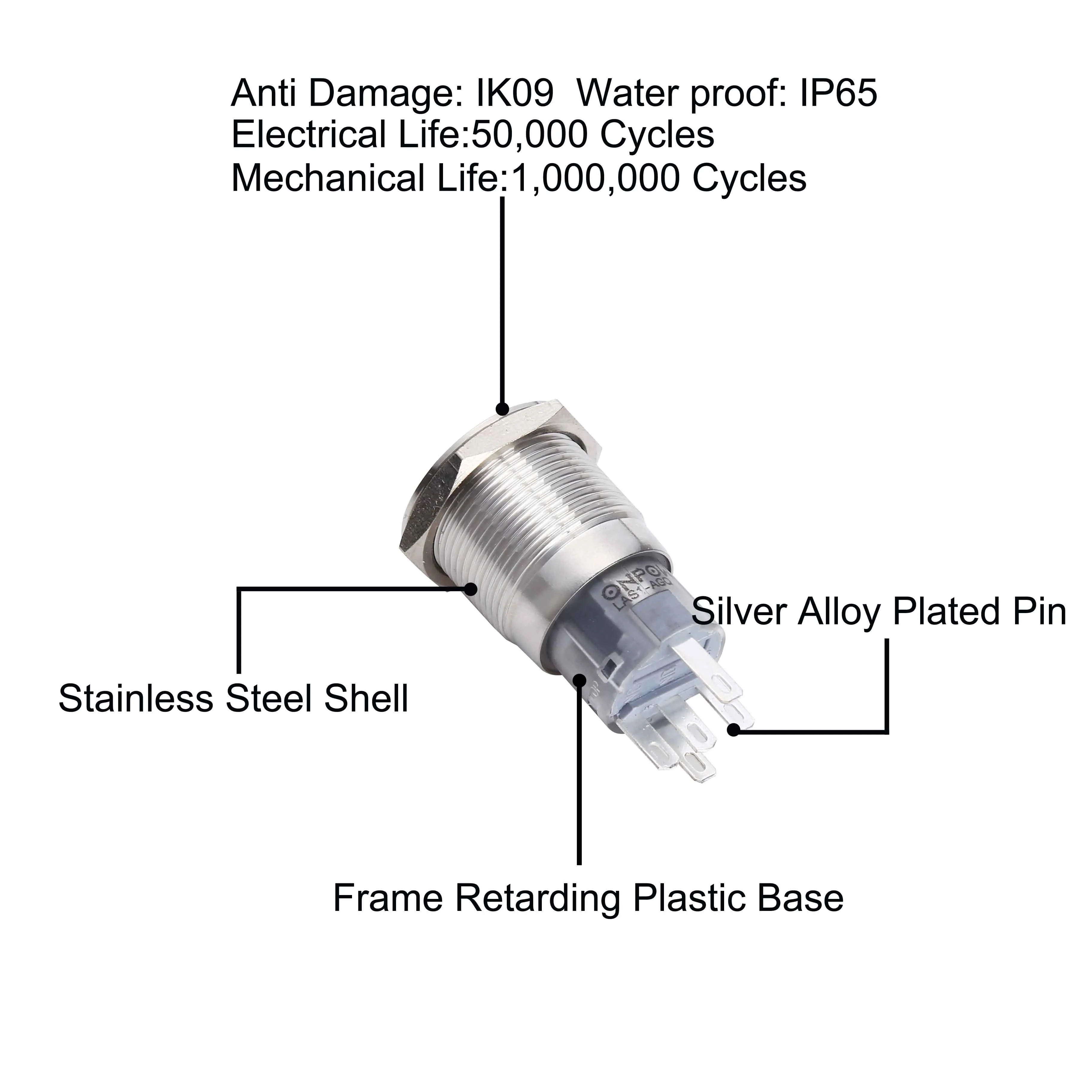 Custom illuminated symbols Push Button Switch, Manufacturer, Support OEM