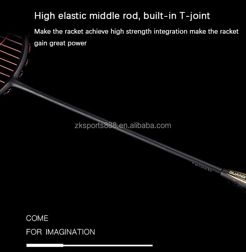Hot Selling 6U 72g 100% Full Carbon Fiber Super Light Badminton Rackets