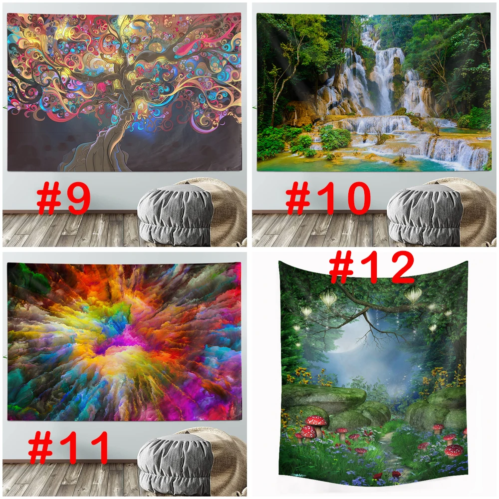 OEM ODM vintage christmas gothic art tapestry retro ladies tapestry black light fashion home decoration wall tapestry hanging