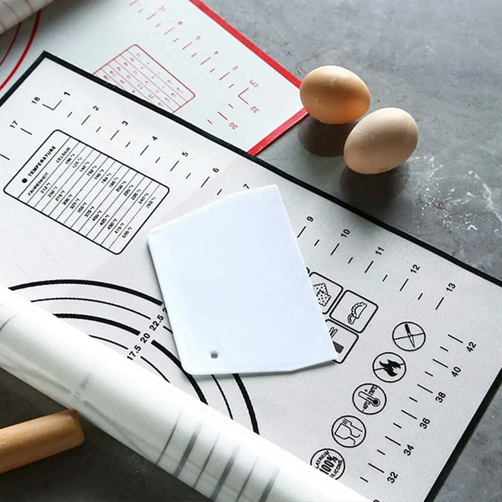 
Reusable Measurements Non-stick Silicone Pastry Mat Rolling Baking Sheet Mats 