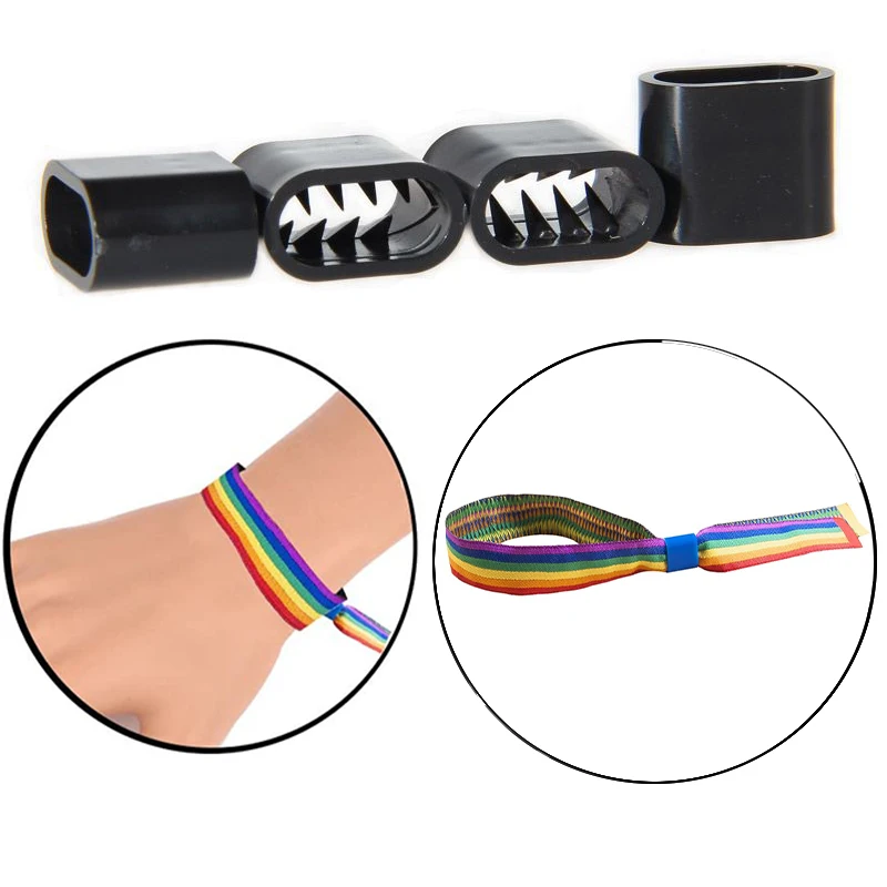 Waterproof Professional One Off Plastic Lock For Rfid Bracelet Nfc Ticket Woven Wristband Party Event Wristbands