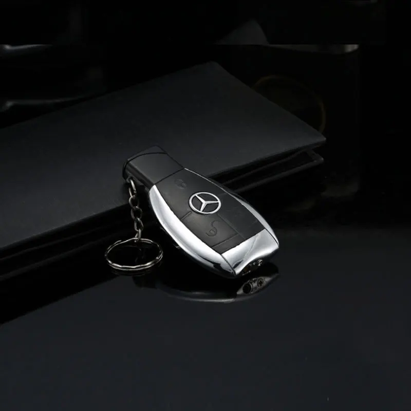 Factory wholesale Key Shape Model Windproof Inflatable Gas Lighter Cigarette Lighter