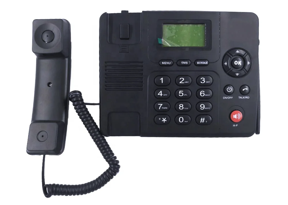 Shenzhen 3G Fixed Wireless Phone Terminal with TNC Antenna FM Radio SMS Blue Backlight TF Card and Dual Sim Card Functions