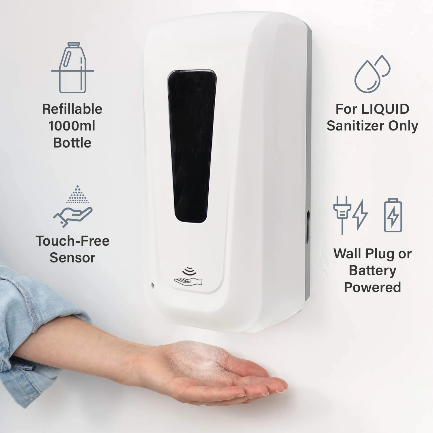 Hand Sanitizer Gel Dispensador De Plastico Distributeur Jabon Liquido Digital Sanitizer Automatique Touchless Dispenser