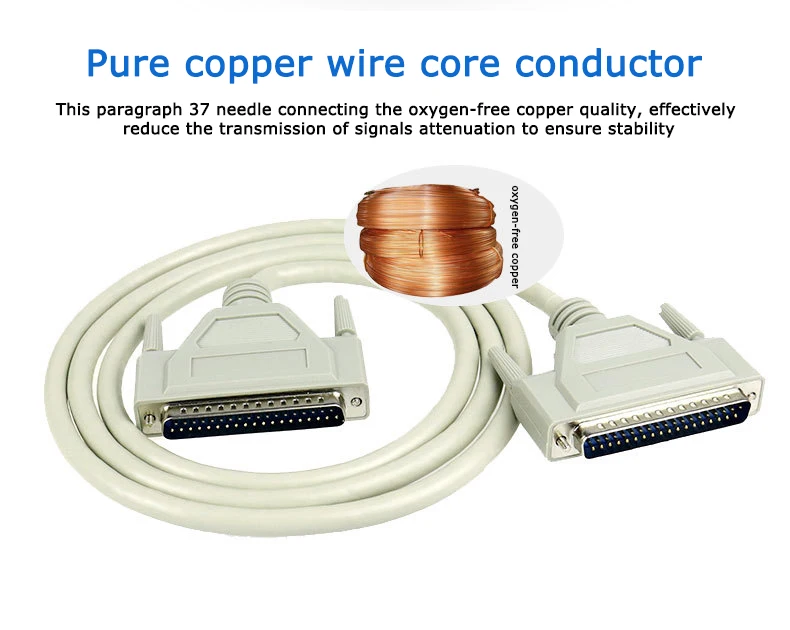 Pure copper DB37 Connector Cable Male to Male Male to Female 37 pin Data Cable DB37 Cable 1m 1.5m 3m 5m