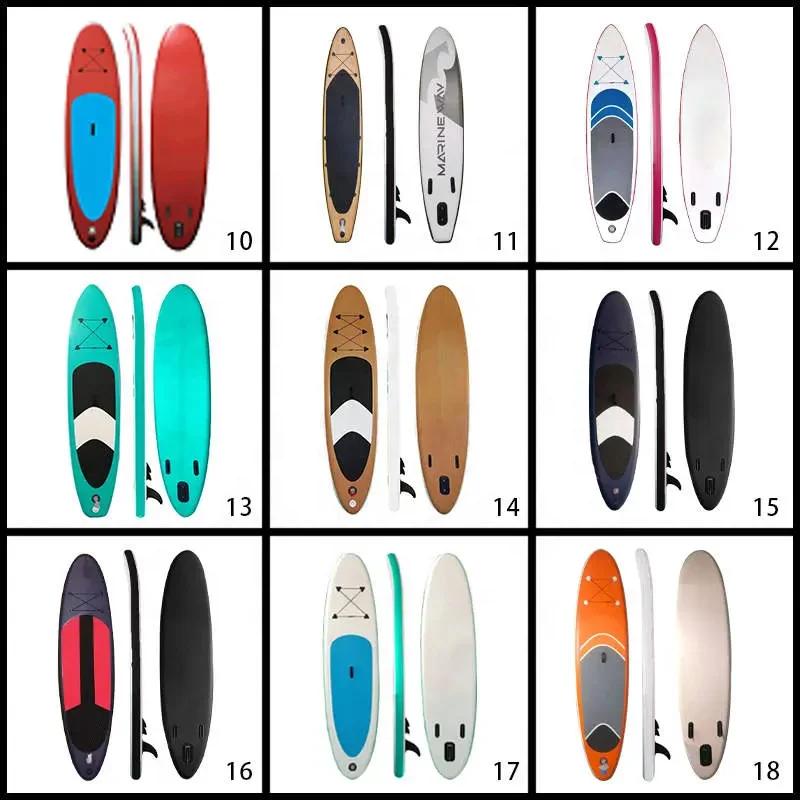 New Inflatable Stand Up Paddle Board with Unique Designs Inflatable SUP Board for Surfing with Accessories
