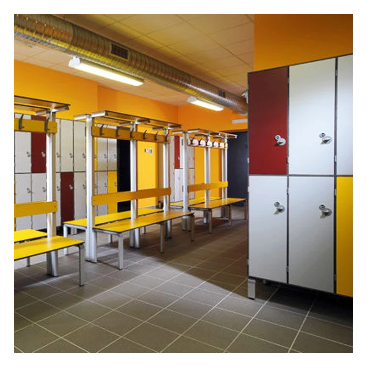 Fumeihua HPL compact Wood Gym school room charging cabinet steel staff locker
