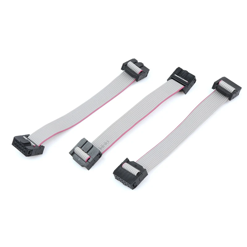 Плоский плоский ленточный кабель в сборе с разъемом/коннектором IDC для кабелей 8/10/12/14/16/20/24/26/40/60 pin