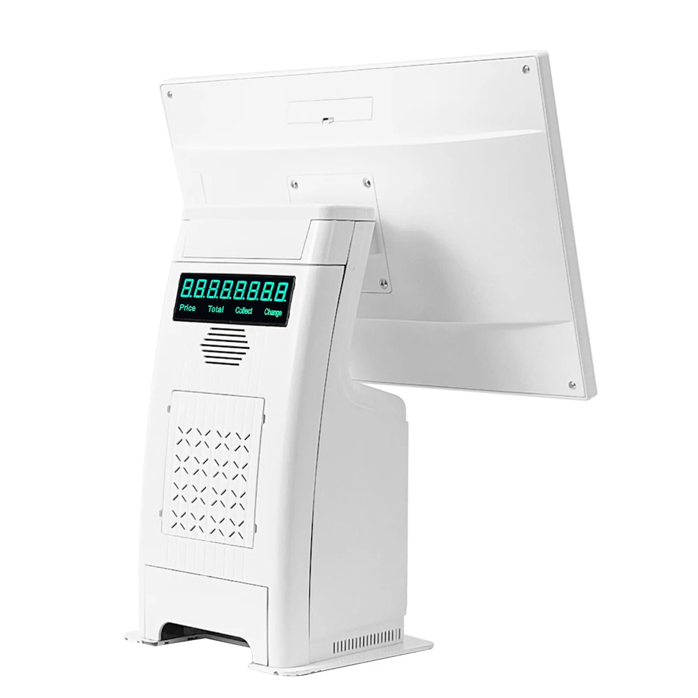 Новый двойной одноместный 15 6 Экран настольные системы Pos POS-машина все в одном POS-система кассовый аппарат