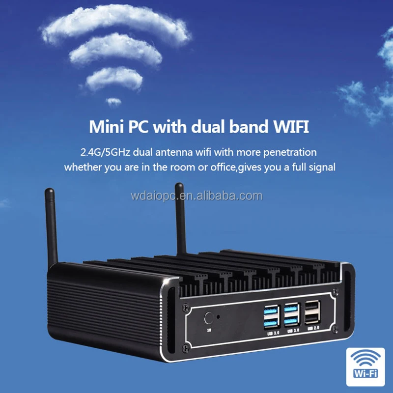 embedded pc I5-10210U CPU mini pc 12V Fanless linux Industrial mini computer