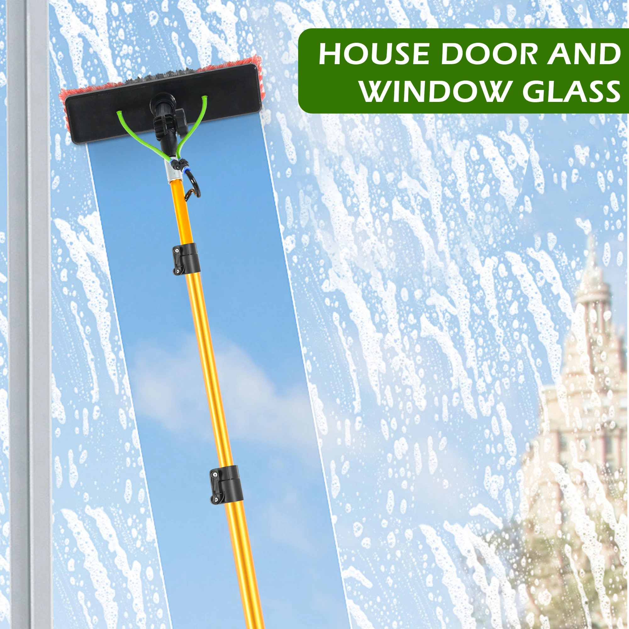 Factory Price Window Glass House Door Cleaning System Telescopic Aluminum Water Fed Pole Kit