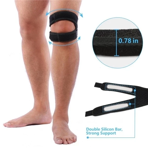 Adjustable Neoprene Double Patella High Quality Protection Knee Support Double Patella Knee Strap